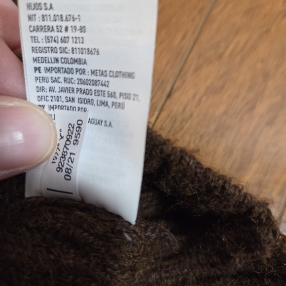 American Eagle Outfitters Chocolate Brown Ribbed Sweater - Picture 3 of 4